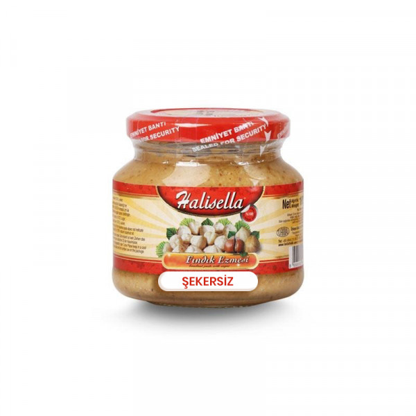 160gr Şekersiz  Halisella Fındık Ezmesi - %100 Fındık